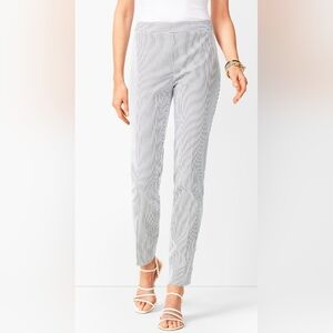 Talbot's Striped Chatham Ankle Pants, 16 Petite